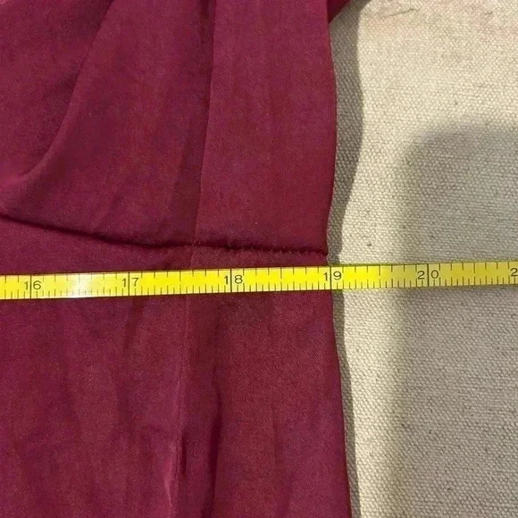 🌟”Free People Intimately” NWT Pomegranate Long Sleeve Thong Bodysuit Size M🌟 - Picture 7 of 13